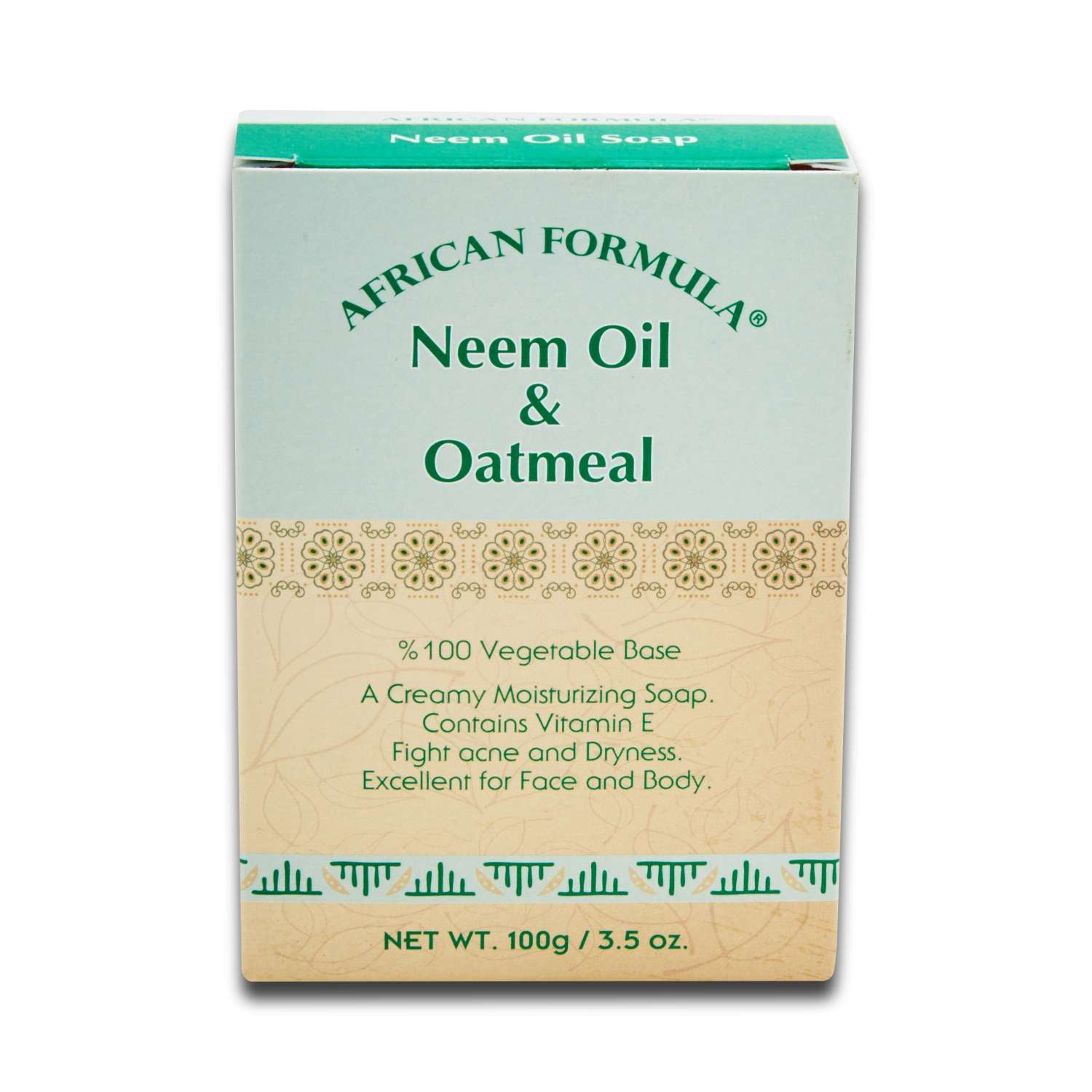 African Formula Neem Oil Oatmeal Soap 3.5 Oz African Formula Neem Oil Oatmeal Soap 3.5 Oz