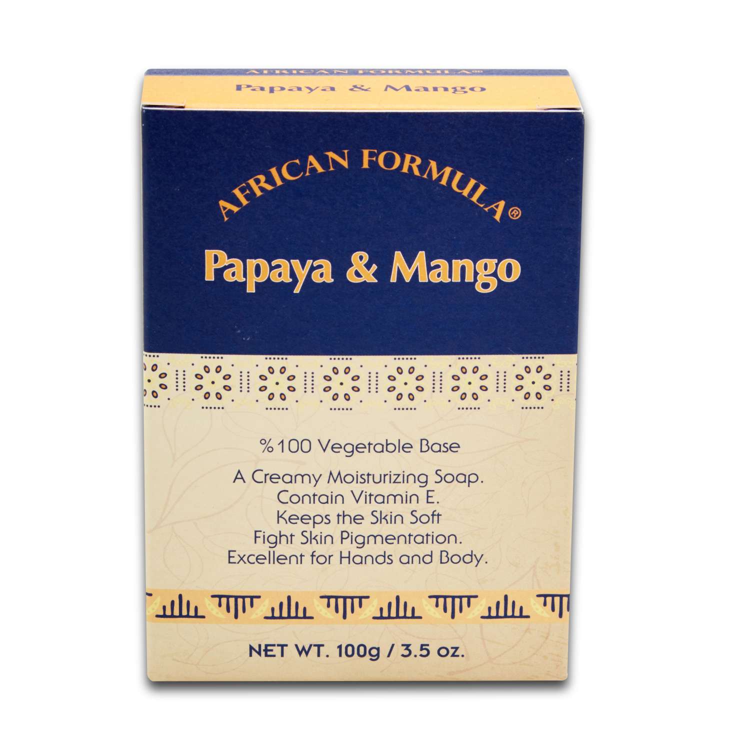 African Formula Papaya Mango Soap 3.5 Oz African Formula Papaya Mango Soap 3.5 Oz