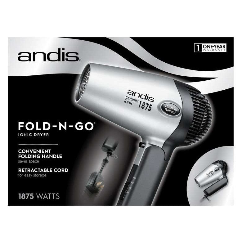 Andis Fold-N-Go 1875 W Ionicceramic Hair Dryer Andis Fold-N-Go 1875 W Ionicceramic Hair Dryer