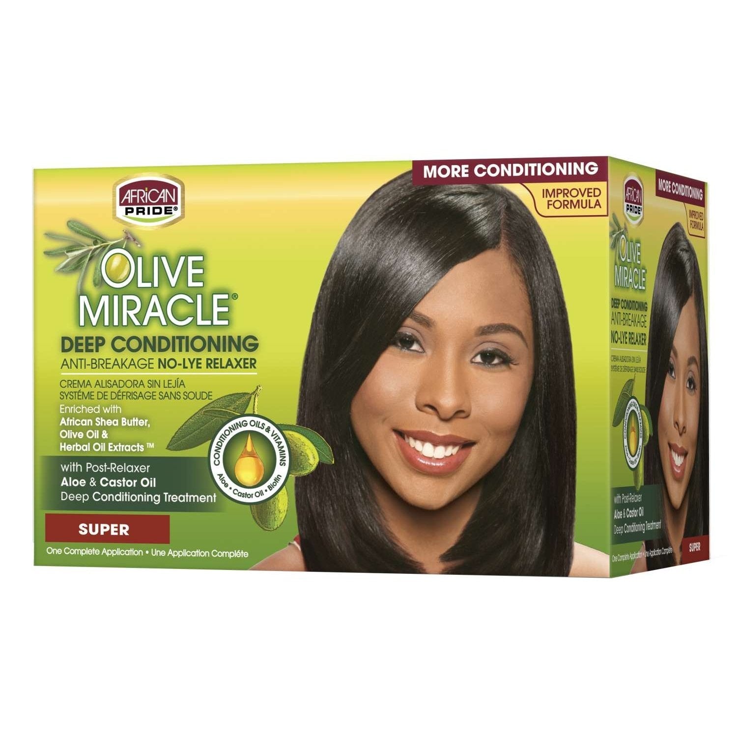 African Pride Olive Miracle No-Lye Relaxer Super Kit African Pride Olive Miracle No-Lye Relaxer Super Kit