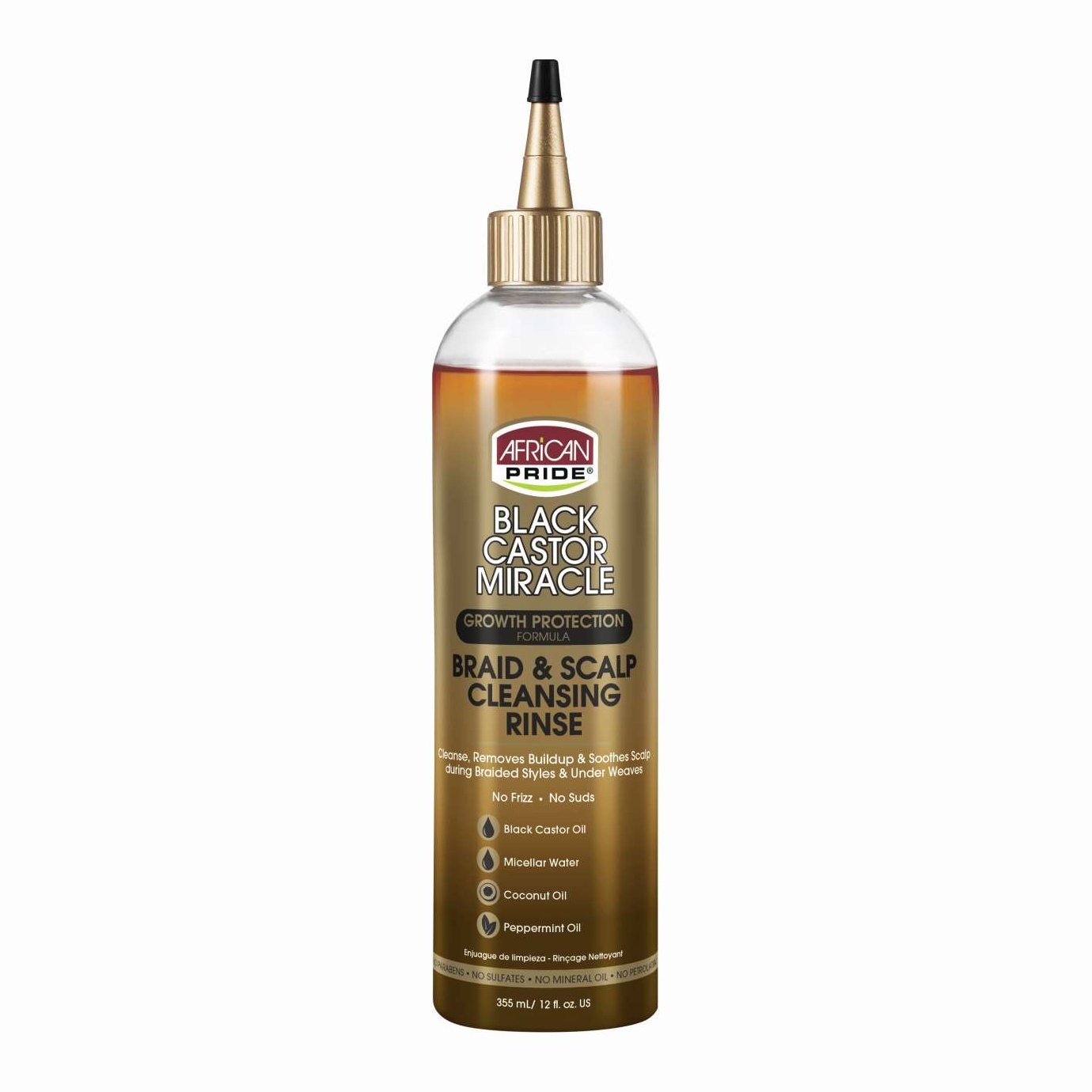 African Pride Black Castor Miracle Braid Scalp Cleansing Rinse 12 Oz African Pride Black Castor Miracle Braid Scalp Cleansing Rinse 12 Oz