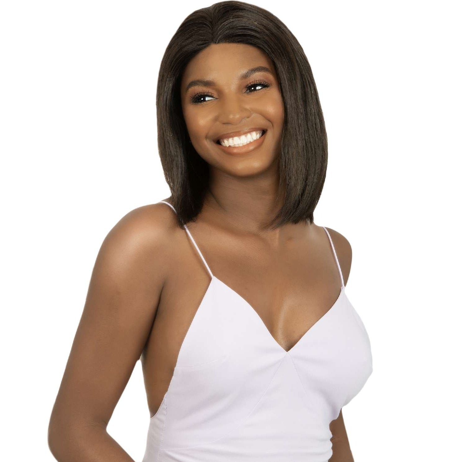 Bare Beauty - Human Hair Wig With 13 Inch X 4 Inch Free Part Hand-Tied Lace Front Wig Straight - #Natural Color Bare Beauty - Human Hair Wig With 13 Inch X 4 Inch Free Part Hand-Tied Lace Front Wig Straight - #Natural Color