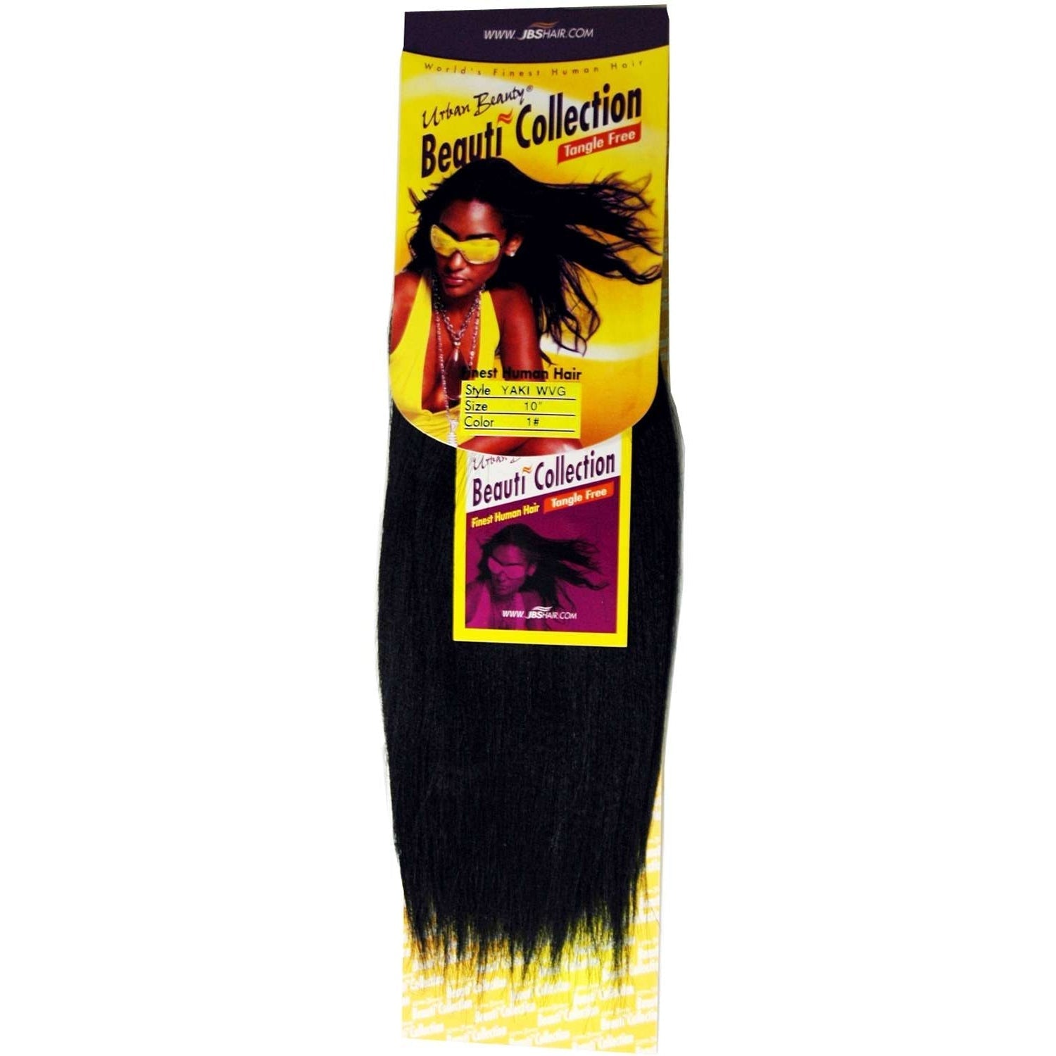 Beauti Collection - Human Hair Yaki Weaving 10 Inch Color 1 Beauti Collection - Human Hair Yaki Weaving 10 Inch Color 1