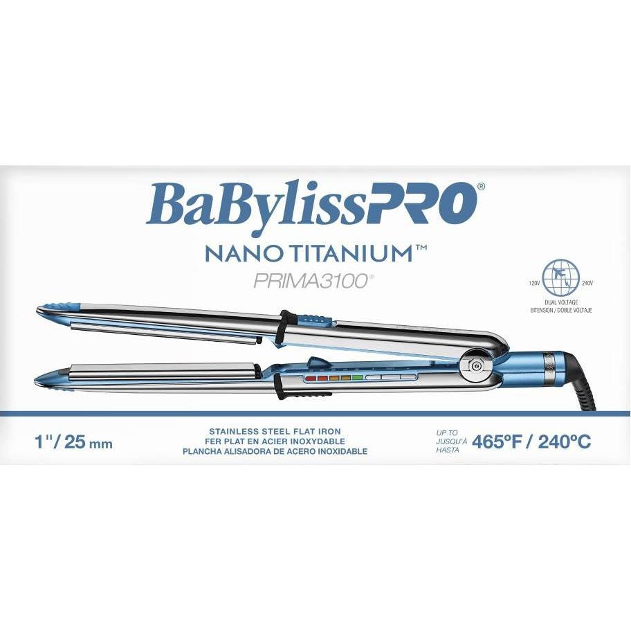 Babylisspro Nano Titanium Prima3000 Ionic Straightener 1 In Babylisspro Nano Titanium Prima3000 Ionic Straightener 1 In