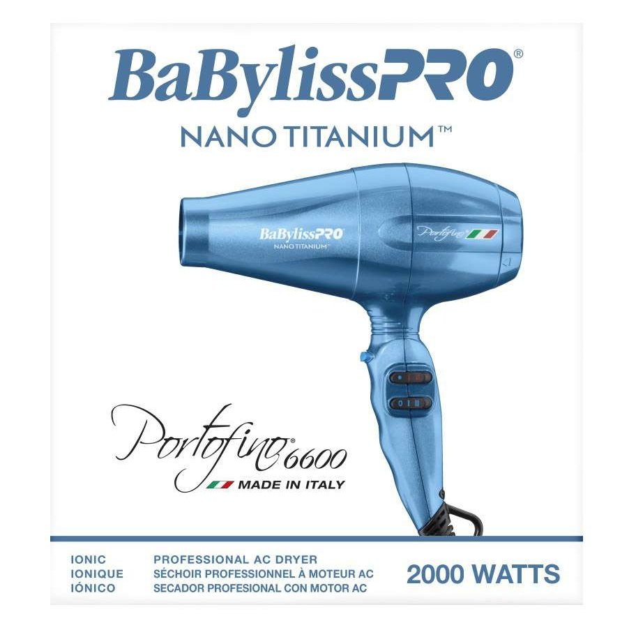 Babylisspro Nano Titanium Portofino Full-Size Dryer 2000W Babylisspro Nano Titanium Portofino Full-Size Dryer 2000W
