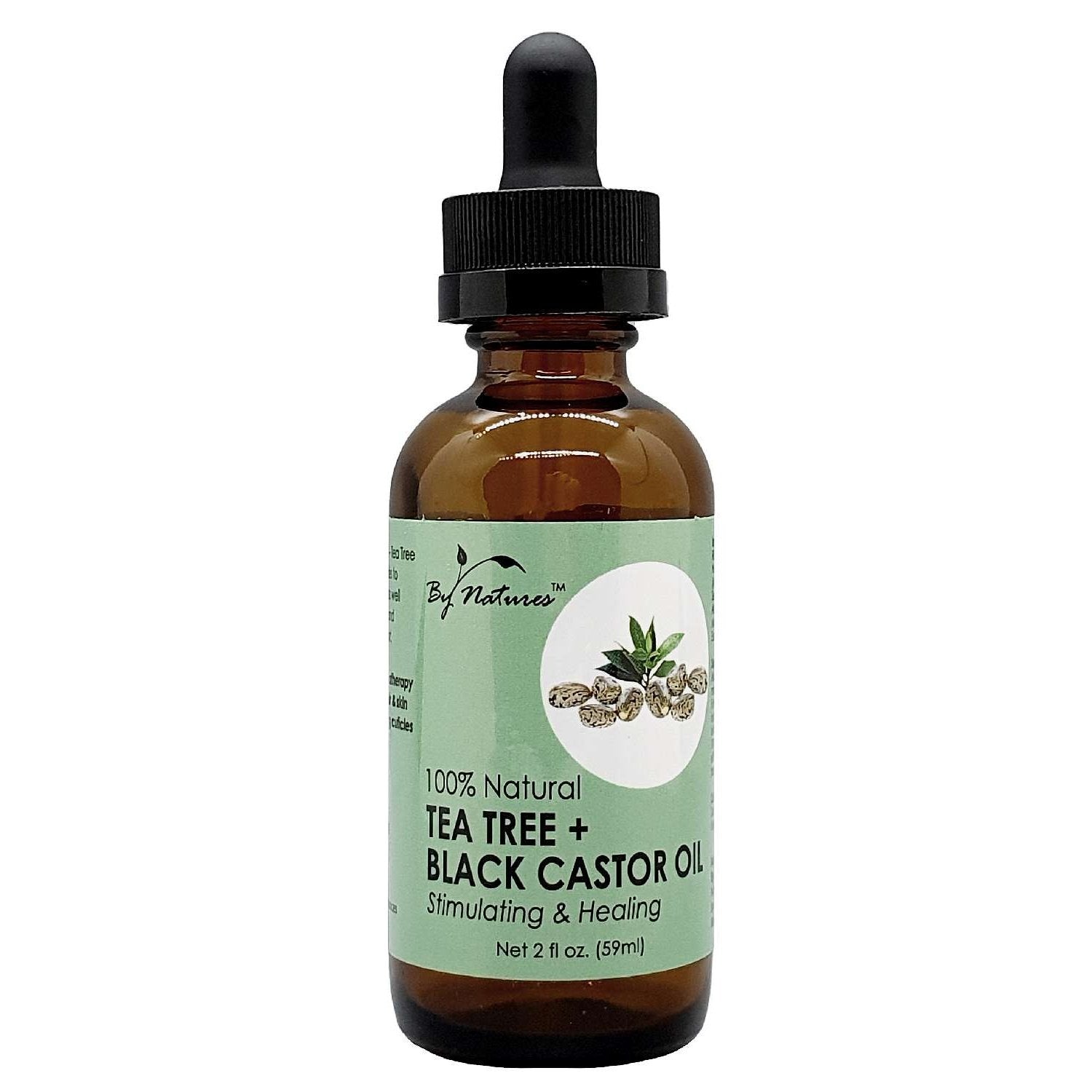 By Natures 100% Natural Tea Tree Black Castor Oil 2.0 Fl Oz By Natures 100% Natural Tea Tree Black Castor Oil 2.0 Fl Oz