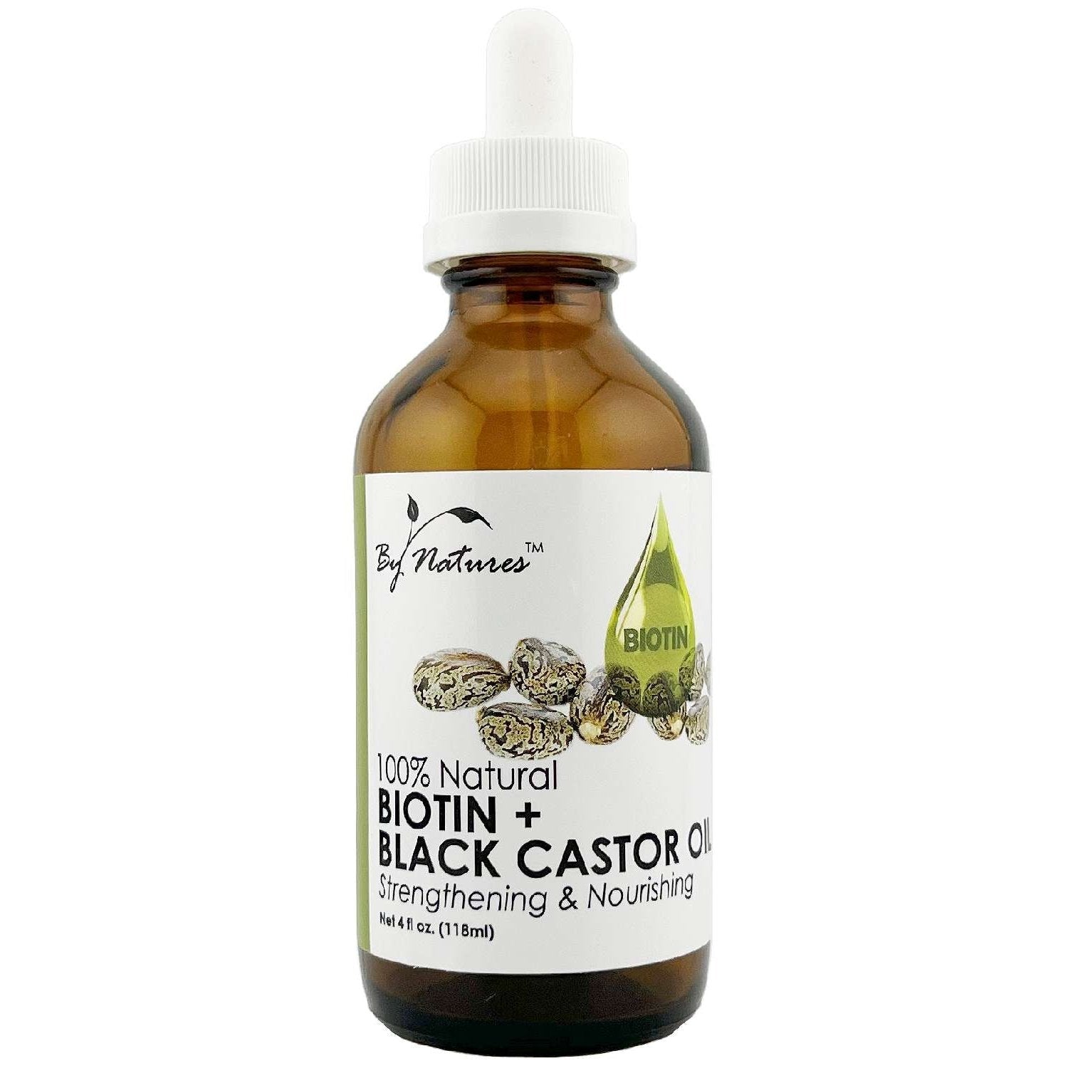 By Natures 100% Natural Biotin Black Castor Oil 4.0 Fl Oz By Natures 100% Natural Biotin Black Castor Oil 4.0 Fl Oz