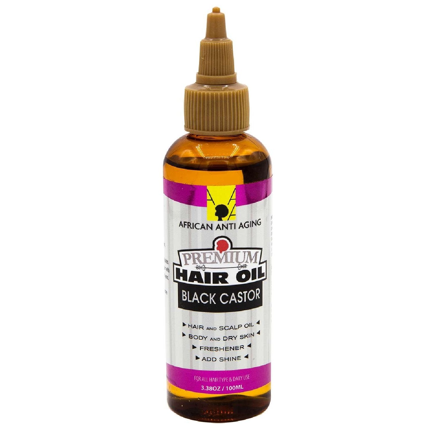 African Anti Aging Premium Hair Oil Black Castor 3.38 Oz African Anti Aging Premium Hair Oil Black Castor 3.38 Oz