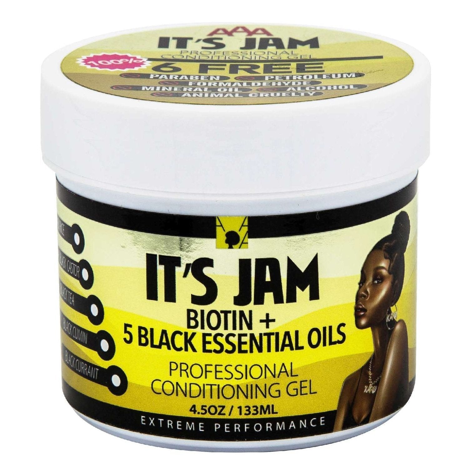 African Anti Aging Its Jam Professional Conditioning Gel With Biotin 5 Black Essential Oils 4.5 Oz African Anti Aging Its Jam Professional Conditioning Gel With Biotin 5 Black Essential Oils 4.5 Oz