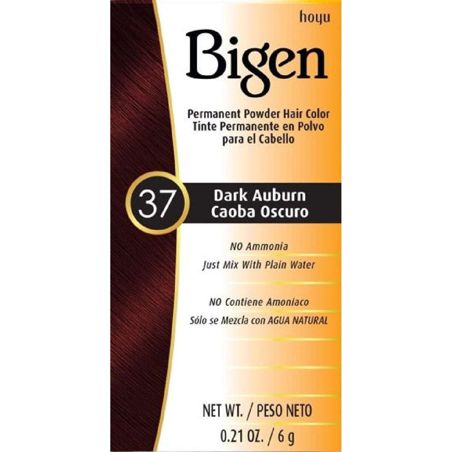 Bigen Permanent Powder Hair Color 37 Dark Auburn Kit Bigen Permanent Powder Hair Color 37 Dark Auburn Kit