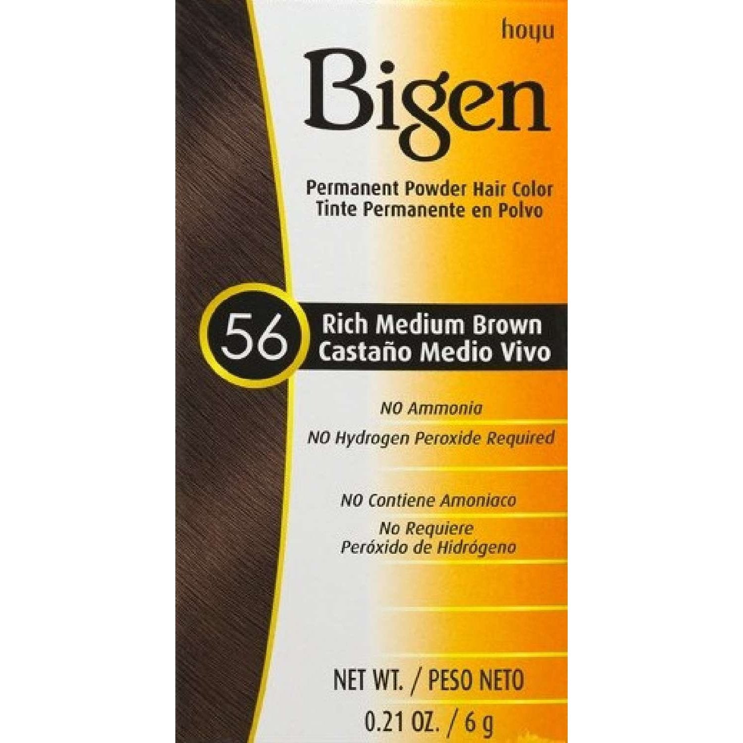 Bigen Permanent Powder Hair Color 56 Rich Medium Brown Kit Bigen Permanent Powder Hair Color 56 Rich Medium Brown Kit