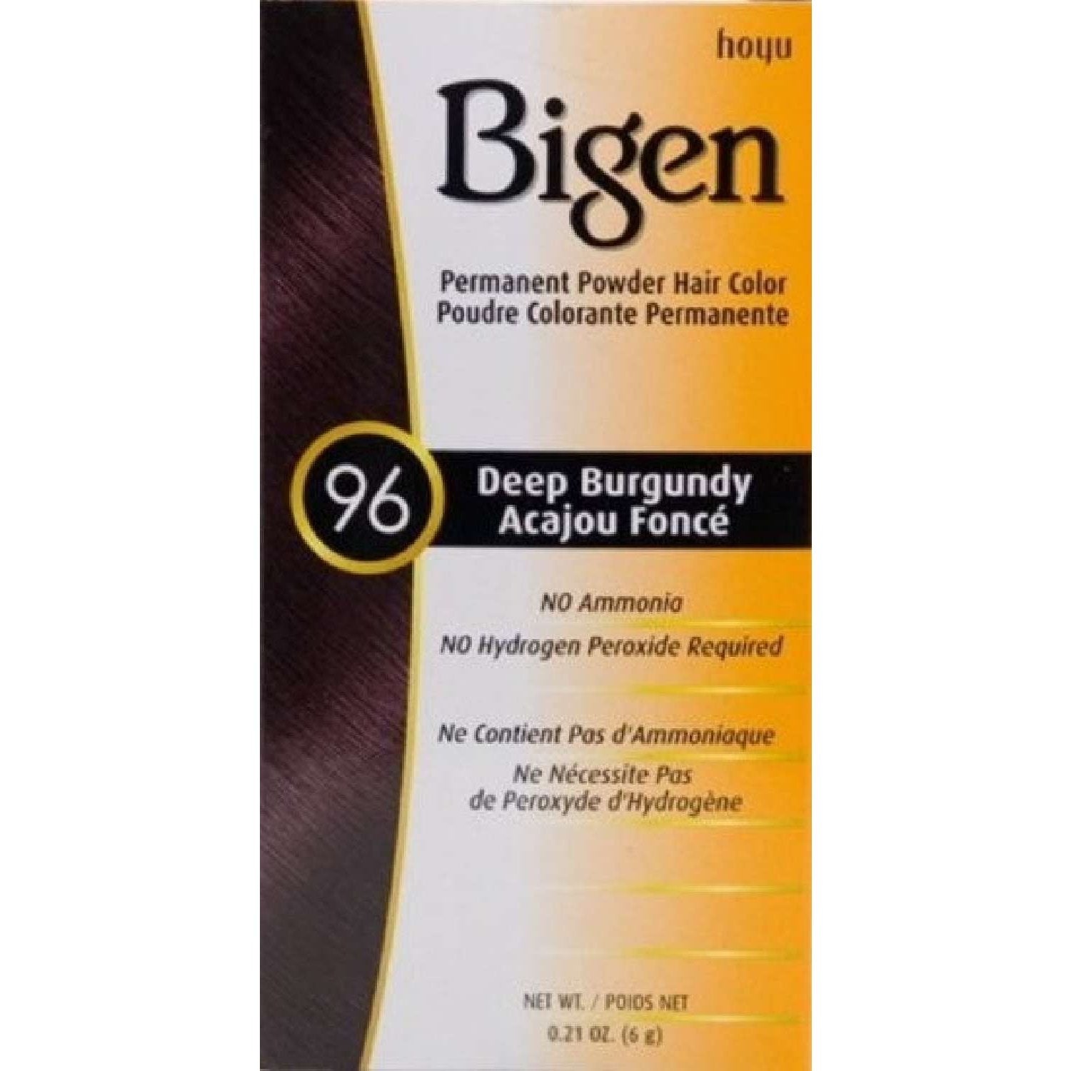 Bigen Permanent Powder Hair Color 96 Deep Burgundy Kit Bigen Permanent Powder Hair Color 96 Deep Burgundy Kit