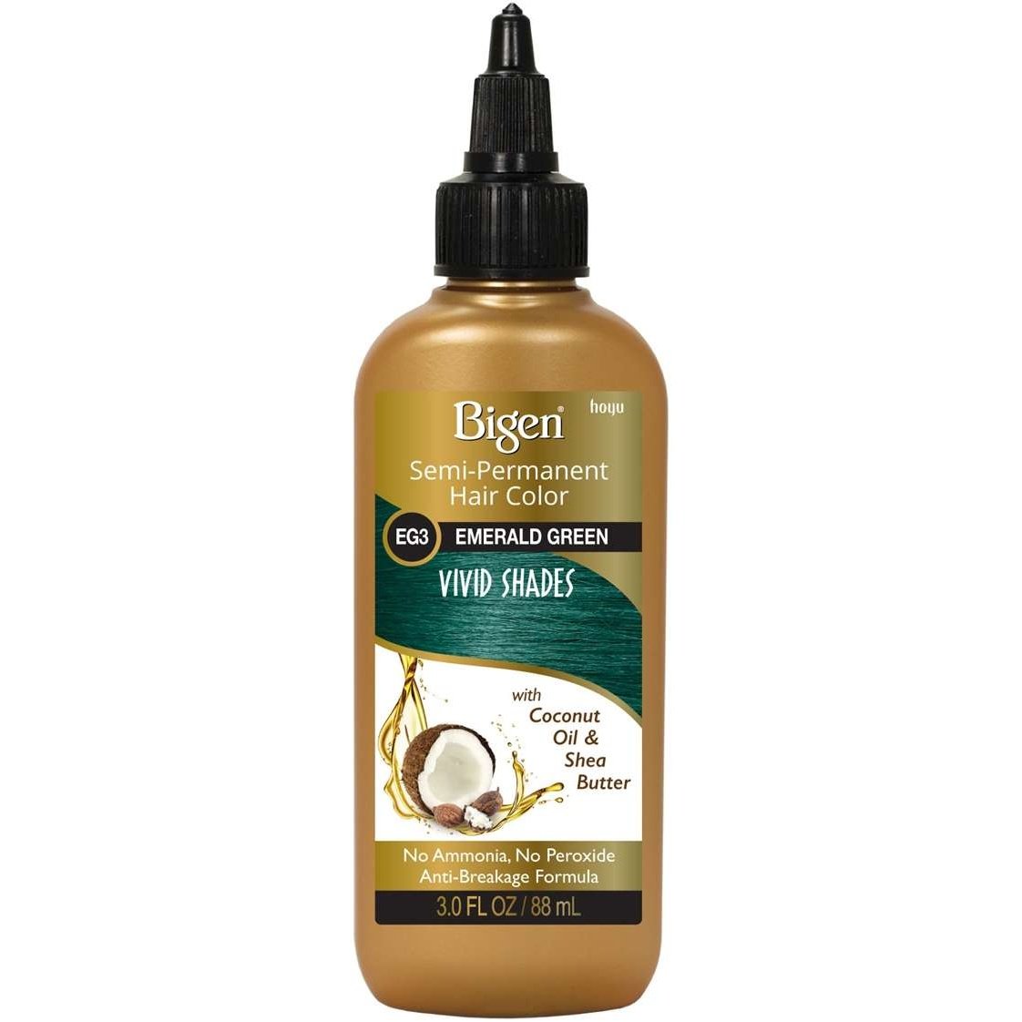 Bigen Semi-Permaneant Vivid Hair Color Emerald Green 3 Oz Bigen Semi-Permaneant Vivid Hair Color Emerald Green 3 Oz