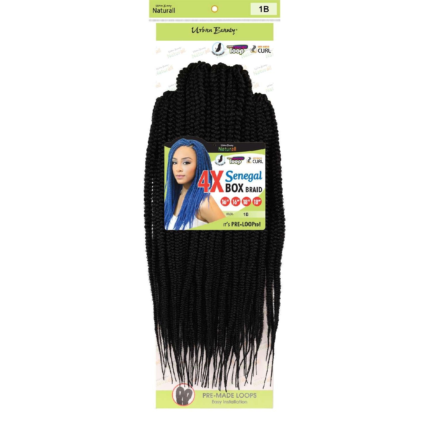 4X Senegal Box Braid Multi Pack-1B 4X Senegal Box Braid Multi Pack-1B