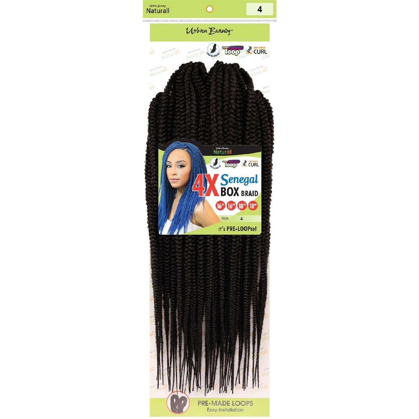 4X Senegal Box Braid Multi Pack-4 4X Senegal Box Braid Multi Pack-4