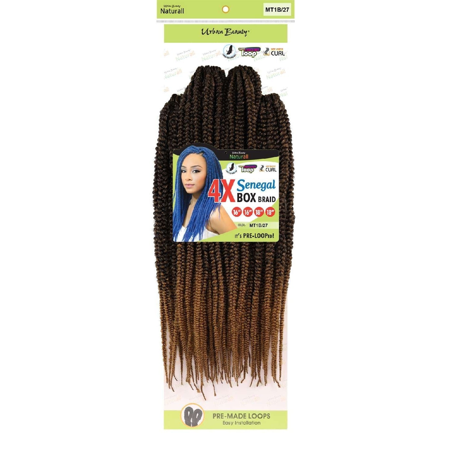 4X Senegal Box Braid Multi Pack-Mt1B27 4X Senegal Box Braid Multi Pack-Mt1B27