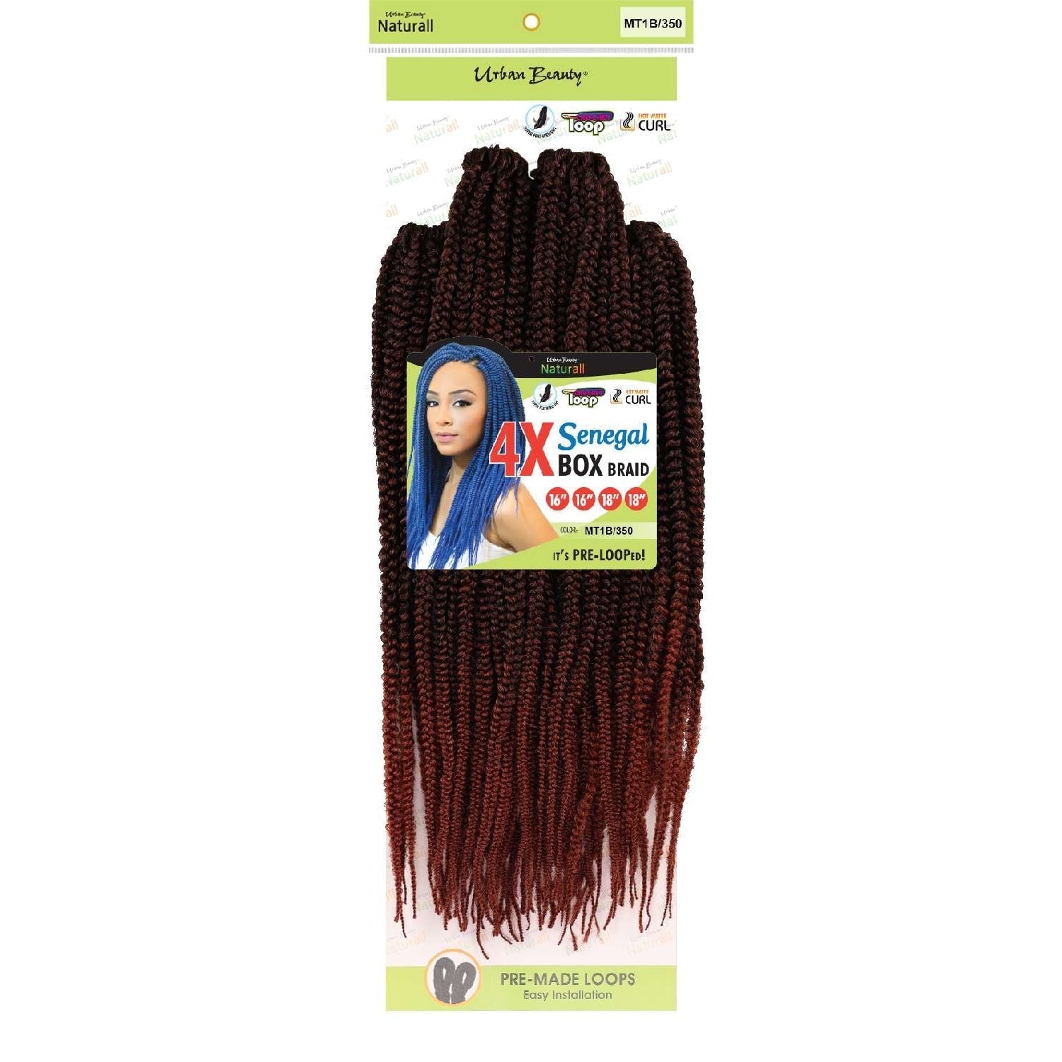 4X Senegal Box Braid Multi Pack-Mt1B350 4X Senegal Box Braid Multi Pack-Mt1B350