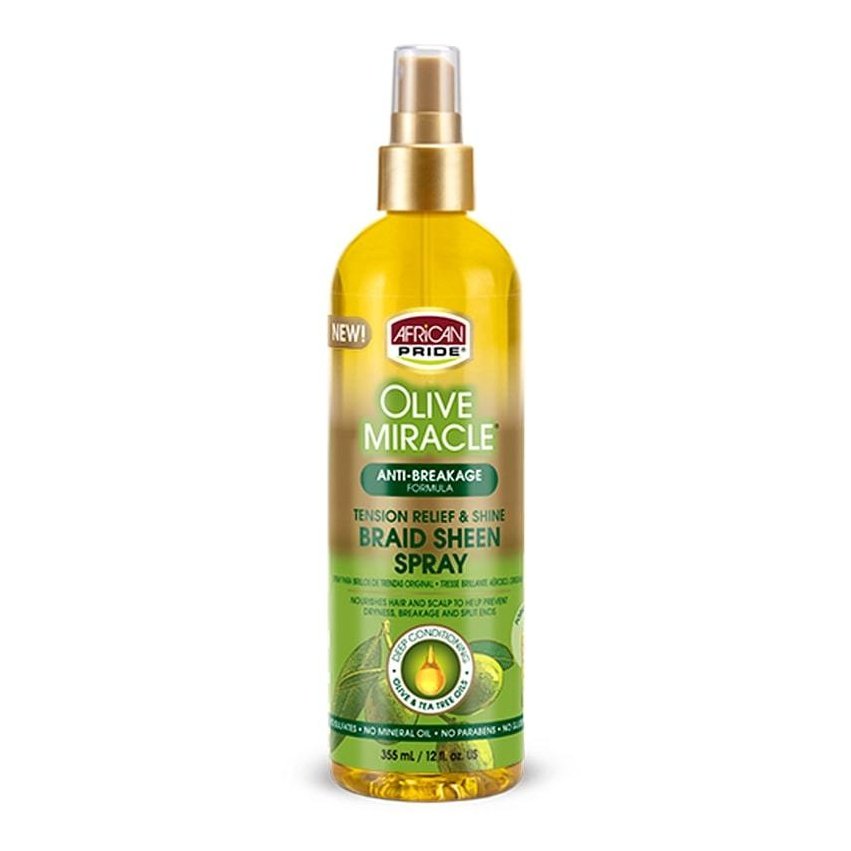African Pride Braid Sheen - Olive Oil 12 oz. African Pride Braid Sheen - Olive Oil 12 oz.