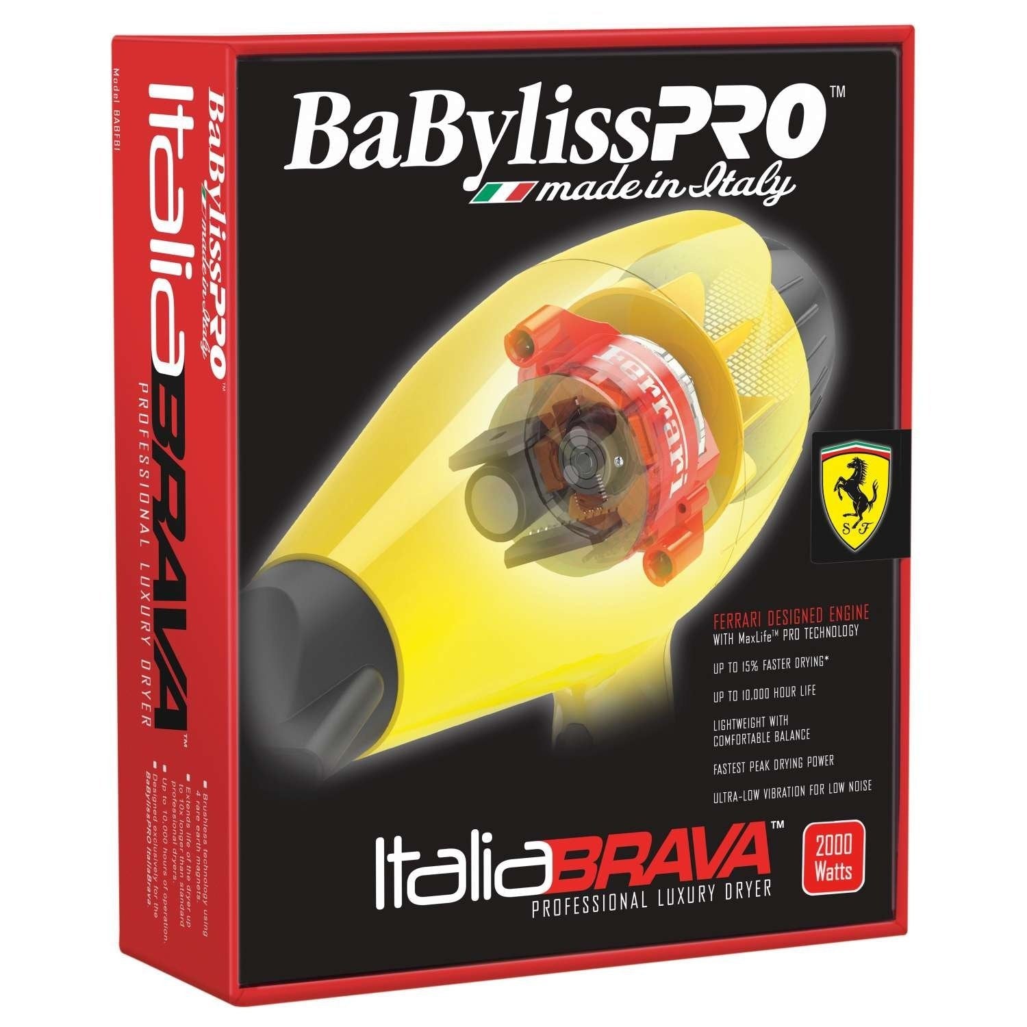Babylisspro Italiabrava Dryer With Ferrari-Designed Engine Babylisspro Italiabrava Dryer With Ferrari-Designed Engine