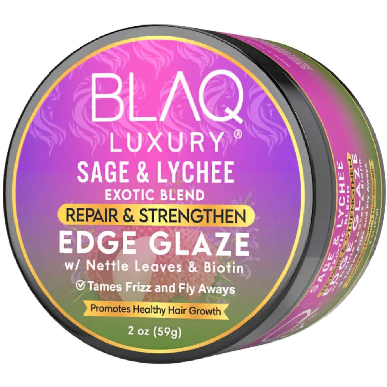 Blaq Luxury Sage & Lychee Exotic Blend Edge Glaze 2 Oz (Pack Of 2) Blaq Luxury Sage & Lychee Exotic Blend Edge Glaze 2 Oz (Pack Of 2)