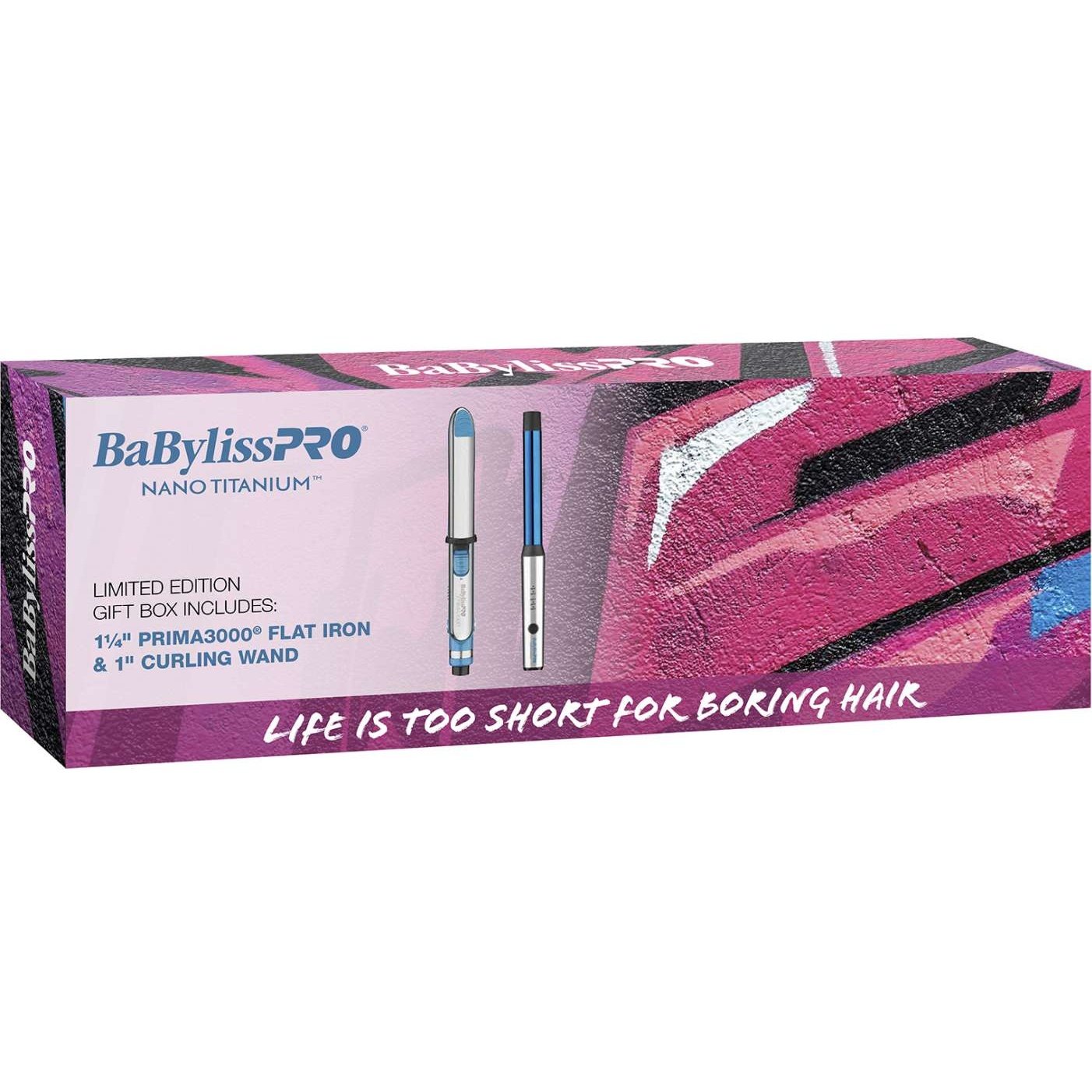 Babyliss Nt Limited Edition Gift Box 1 14 Inch Prima 3000 Flat Iron 1Inch Curling Wand Babyliss Nt Limited Edition Gift Box 1 14 Inch Prima 3000 Flat Iron 1Inch Curling Wand