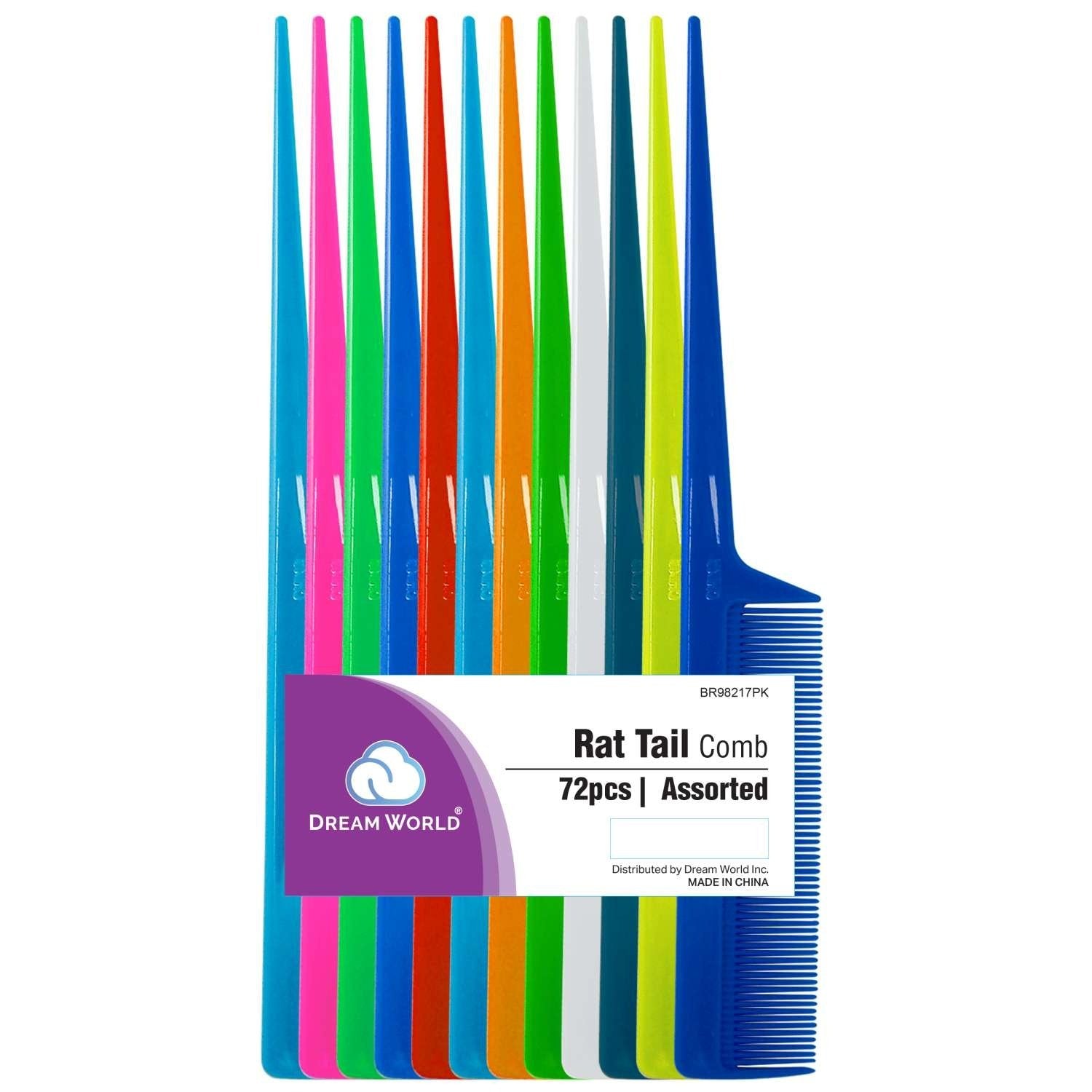Brittny Bulk Rat Tail Comb 72-Piece Pack Brittny Bulk Rat Tail Comb 72-Piece Pack