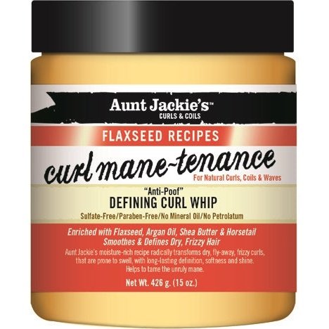 Aunt Jackie's Flaxseed Curl Mane-Tenace Defining Curl Whip 15 oz. Aunt Jackie's Flaxseed Curl Mane-Tenace Defining Curl Whip 15 oz.