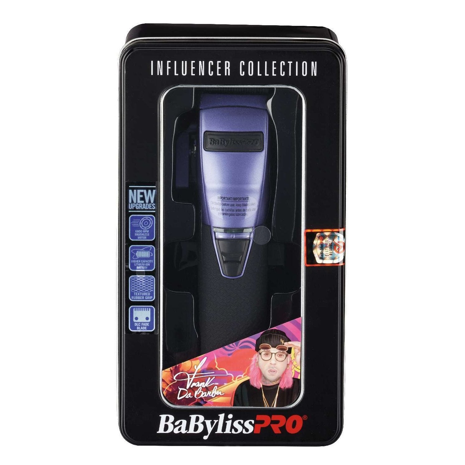 Babyliss4Barbers Limited Edition Influencer Clipper Purple Babyliss4Barbers Limited Edition Influencer Clipper Purple