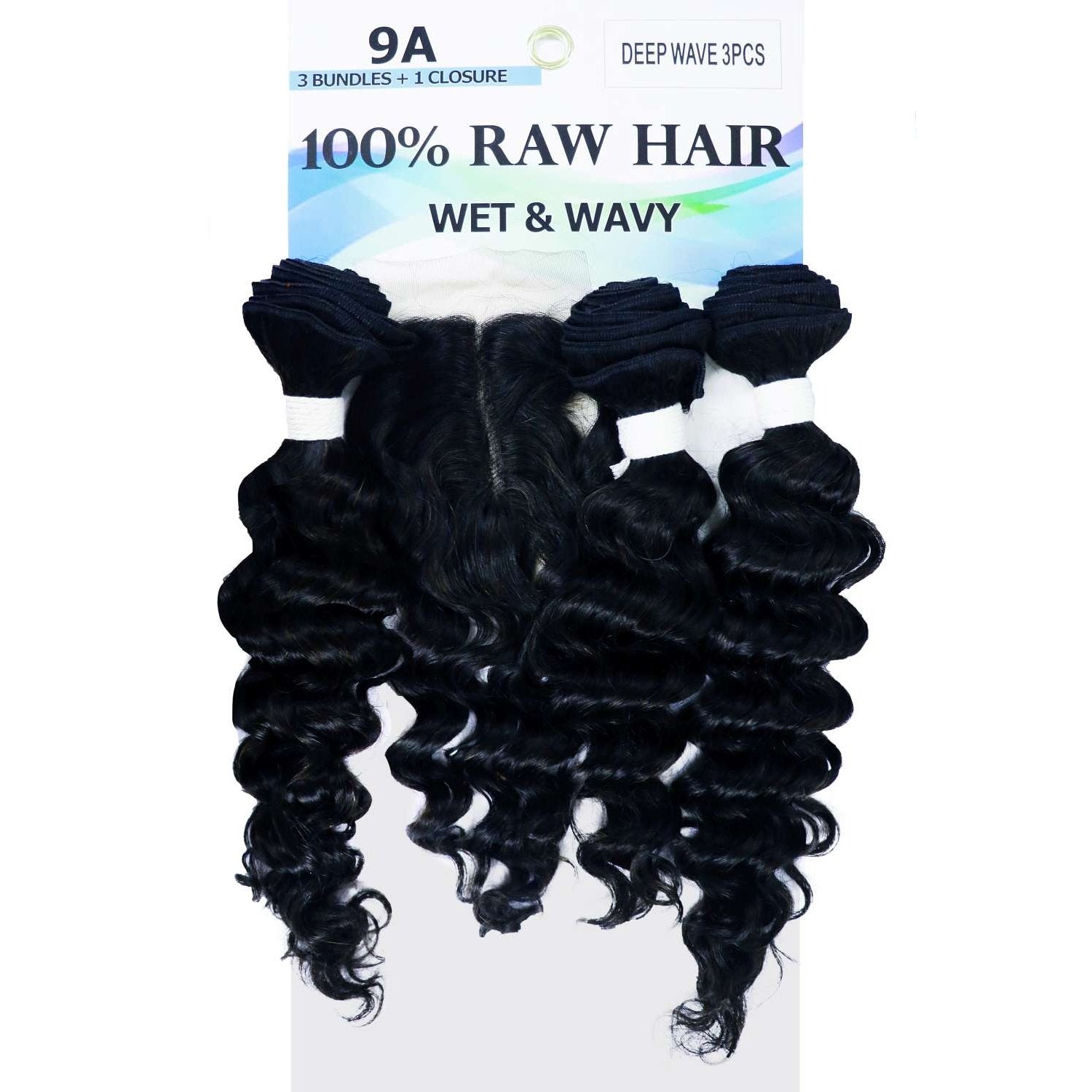 9A Raw Deep Wave 3-Bundle Deal w/HD Closure 9A Raw Deep Wave 3-Bundle Deal w/HD Closure