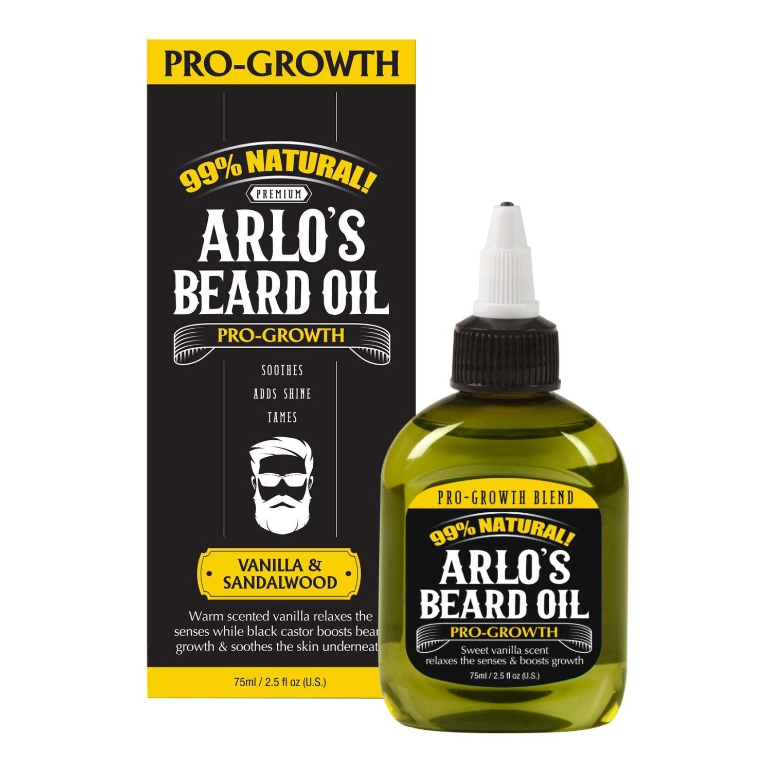 Arlos Beard Oil Pro Growth Vanilla Sandalwood 75 Ml Arlos Beard Oil Pro Growth Vanilla Sandalwood 75 Ml