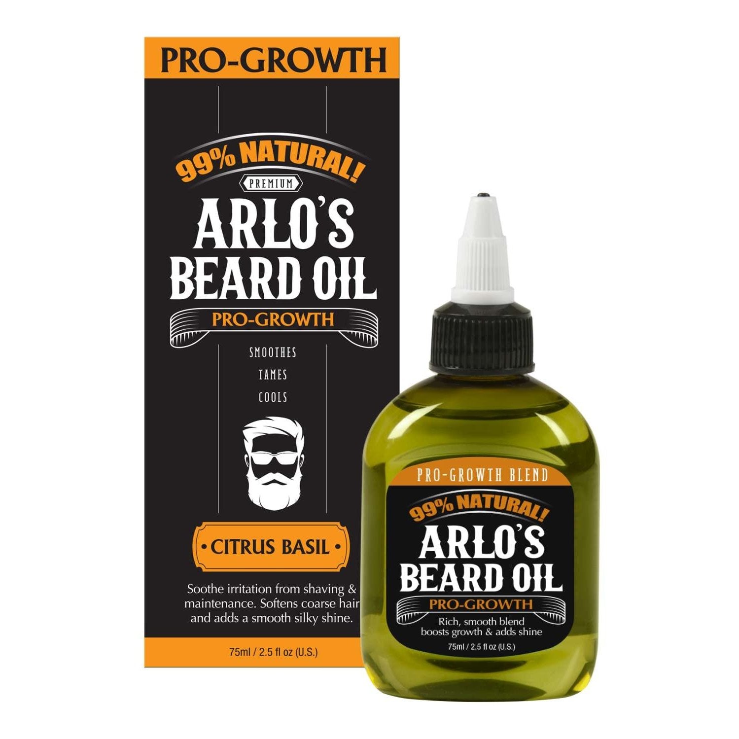 Arlos Beard Oil Pro Growth Citrus Basil 75 Ml Arlos Beard Oil Pro Growth Citrus Basil 75 Ml