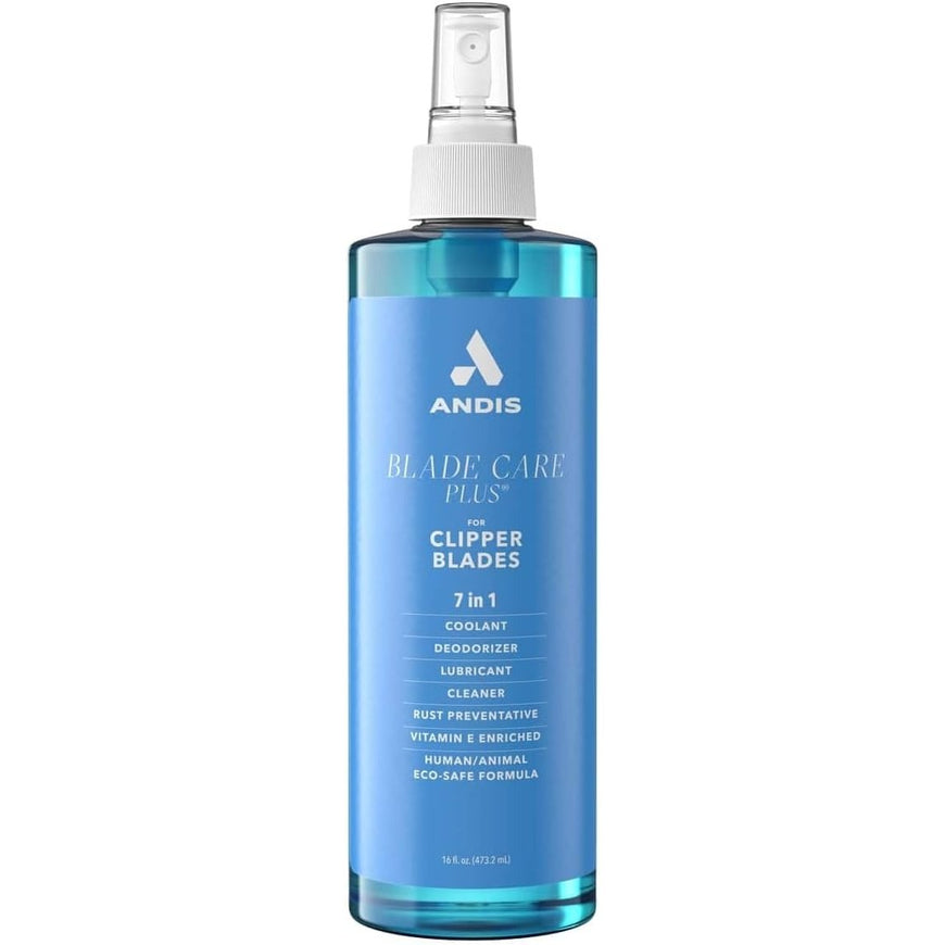 Andis Blade Care Plus Spray 16 Oz 7 In 1 Lubricant Cleaner Deodorizer Coolant Rust Preventative For Clippers Blades