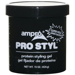 Ampro Pro Styl Super Hold Styling Gel 10 Oz Alcohol Free Extra Firm Hold For All Hairstyles