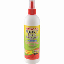 Africas Best Braid Sheen Spray For Natural Hair Shine Deep Moisturizing Conditioning And Dry Scalp Relief