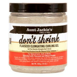 Aunt Jackies Flaxseed Dont Shrink Gel For Dry Curly Hair 15 Oz Moisturizing Curl Definer